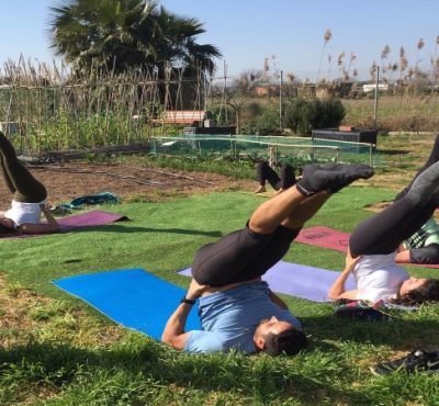 Yoga en el huerto